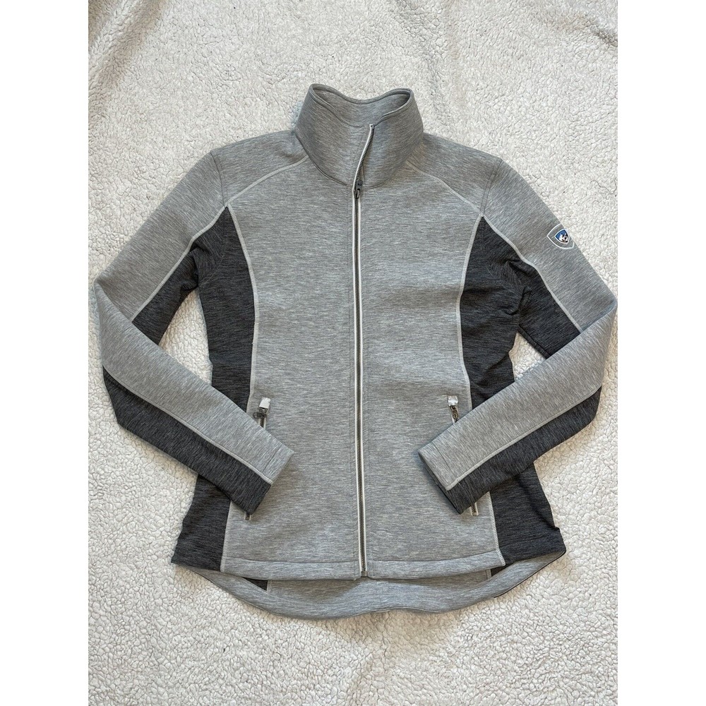 Kuhl Projekt Kestrel Full Zip Womens Jacket Size Large Hiking Soft-shell Gray